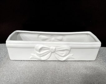 1980s Scandinavian white ceramic for 4 candles Candle Tray vintage Swedish ceramic 4 Candle holder Rosa Ljung candlestick Advent wreath DIY