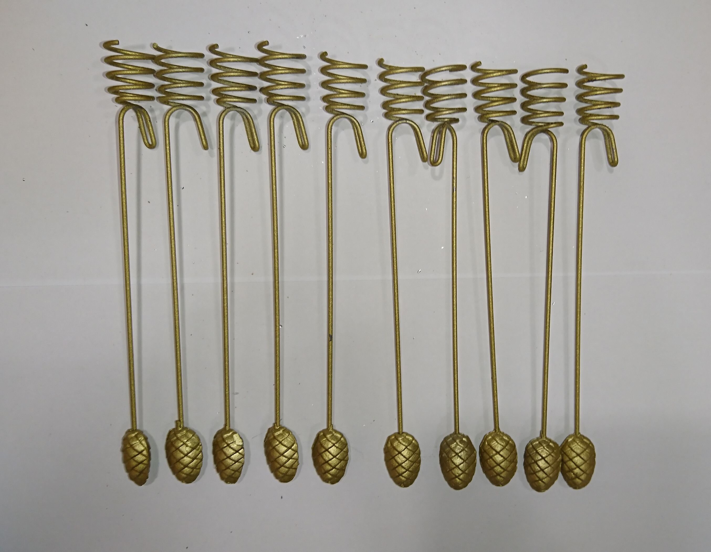 10x Gold Christmas Tree Candle Holder Pendulum Candle Holder Etsy