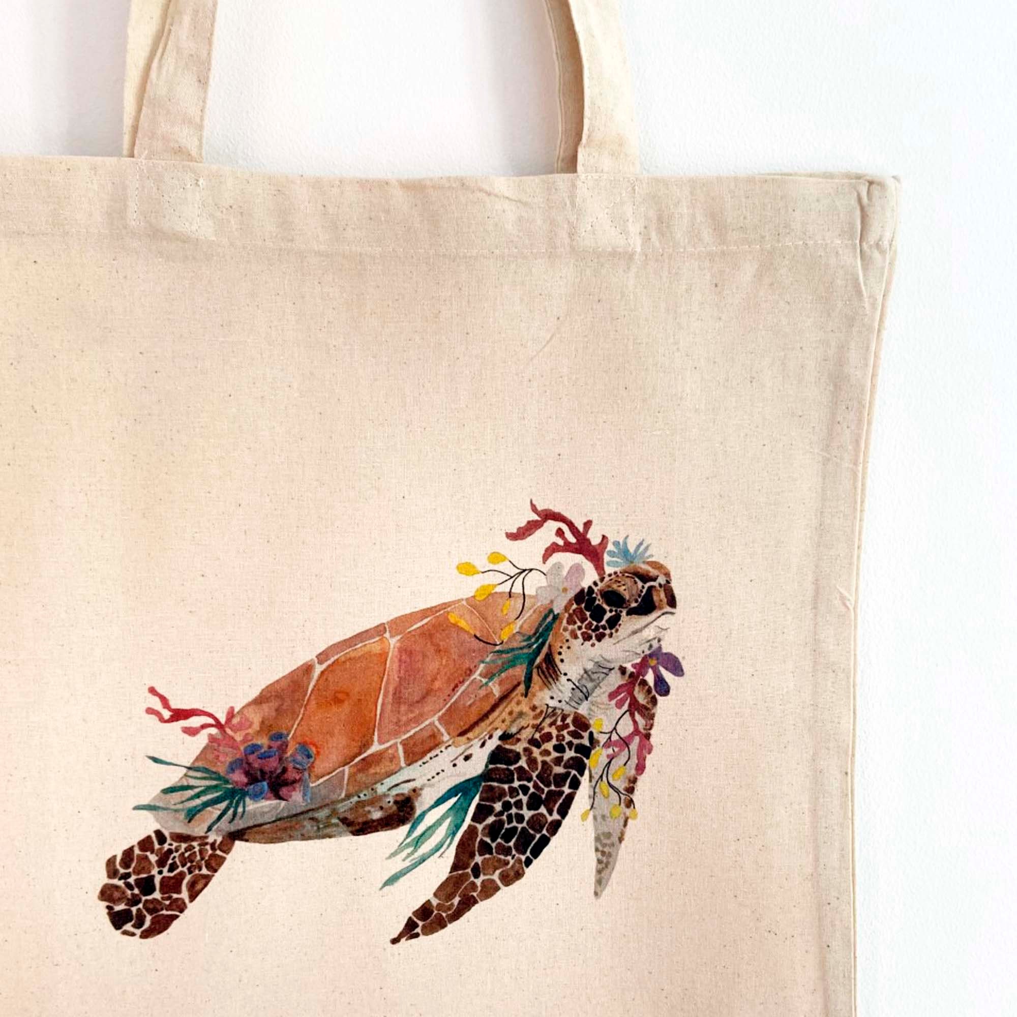 Turtle Tote Bag Etsy UK