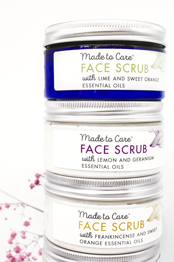 Bamboo Powder Exfoliating Face Scrub With Essential Oils Etsy