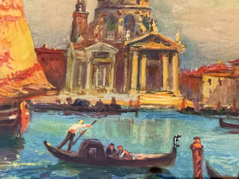 Vintage classic Print/ lithograph of painting called | Etsy