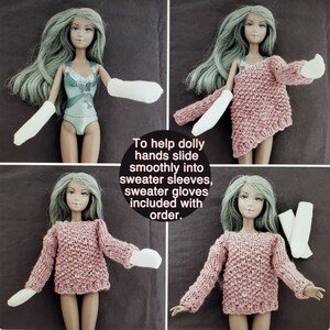 Barbie doll sweater red image 5