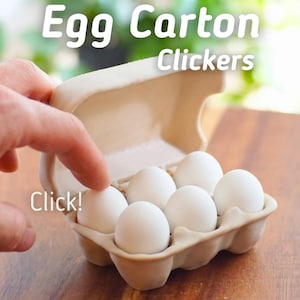 Egg Carton Fidget Clicker – 3D Printed Sensory Toy for Stress & Focus Relief