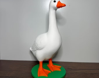 Desk Goose Decor, 9" Tall Goose Figure Funny Companion