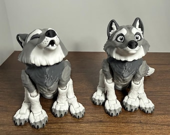 Wolf Fidget Figurine Woodland Desk Decor Choose Your Style MattMireMakes