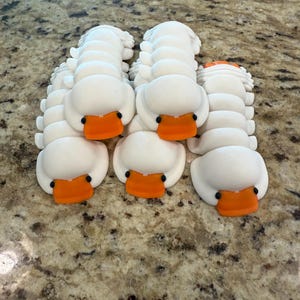 Cute White & Orange Articulated Isopod – 3D Printed Insect Fidget Toy | Poseable Bug Gift | Pocket-Sized Critter