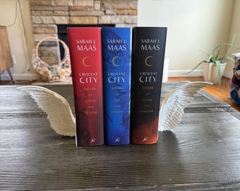 Angel Wing Bookends: Crescent City Inspired Fantasy Decor