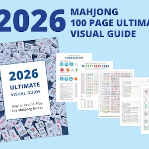 HUGE Visual Mahjong Companion Guide 2026 | 100 Pages | 5 Sections