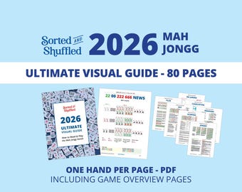 2026 Mah Jongg Hands: Ultimate Visual Guide - One Hand Per Page, plus overview pages