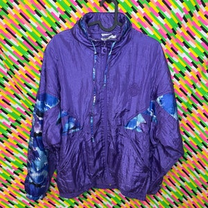Vintage Pierre Cardin Purple/Blue Windbreaker Jacket