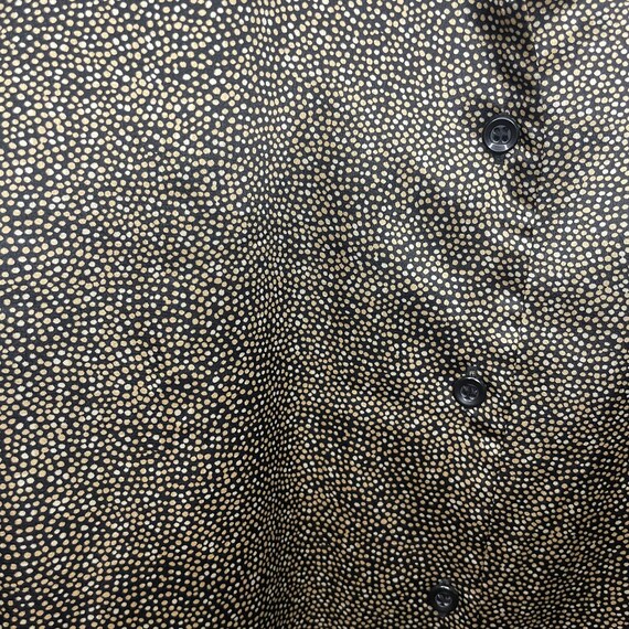 Vintage Kasper Small Dots Pattern Button Up Blouse - image 4
