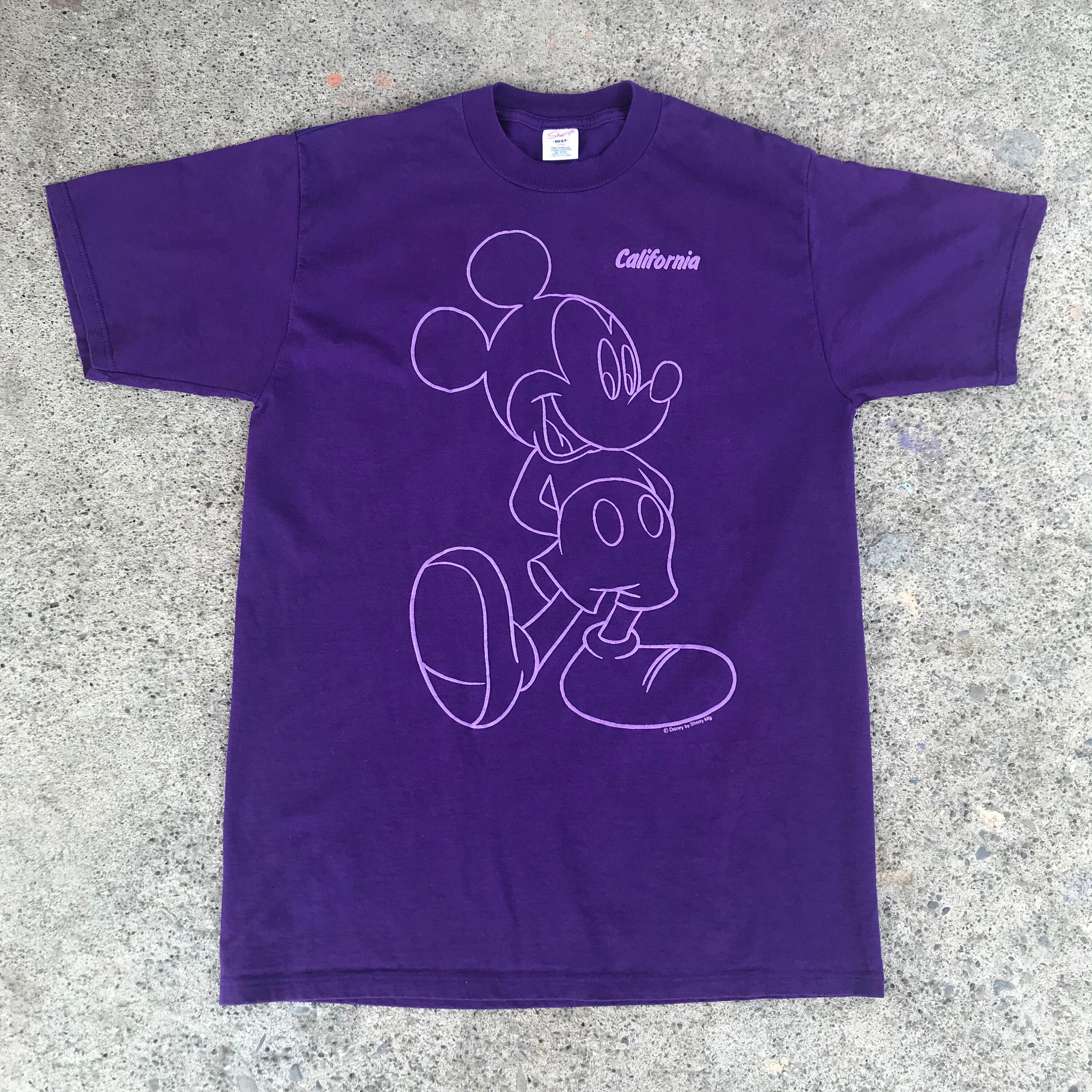 Vintage Mickey Mouse California Purple 