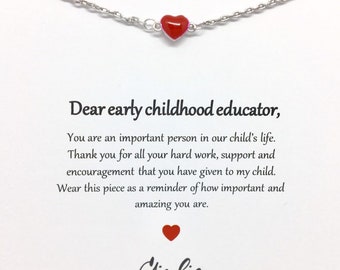 Teacher Gifts Teacher Personalized Gift Teacher Necklace Etsy