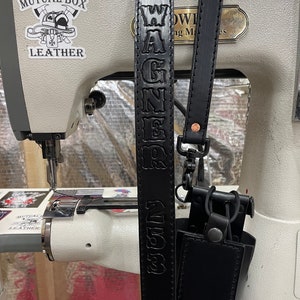 Blacked Out Radio Strap Combo Stitching