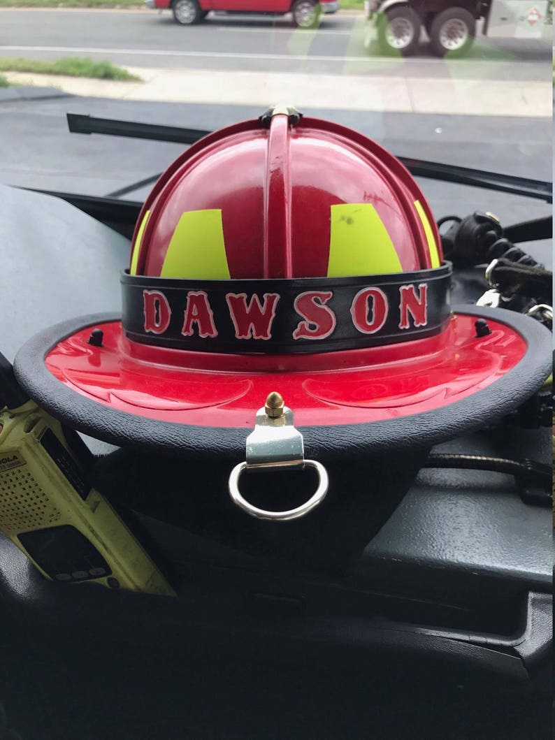 Custom Firefighter Leather Helmet Bands NOTE Orders placed Etsy