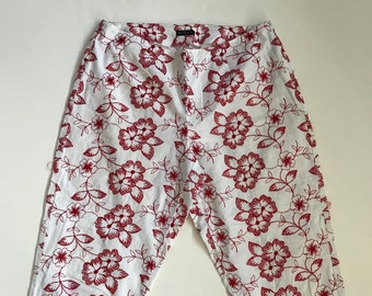 Capri Pant Embroidered Floral Vintage BentleyA