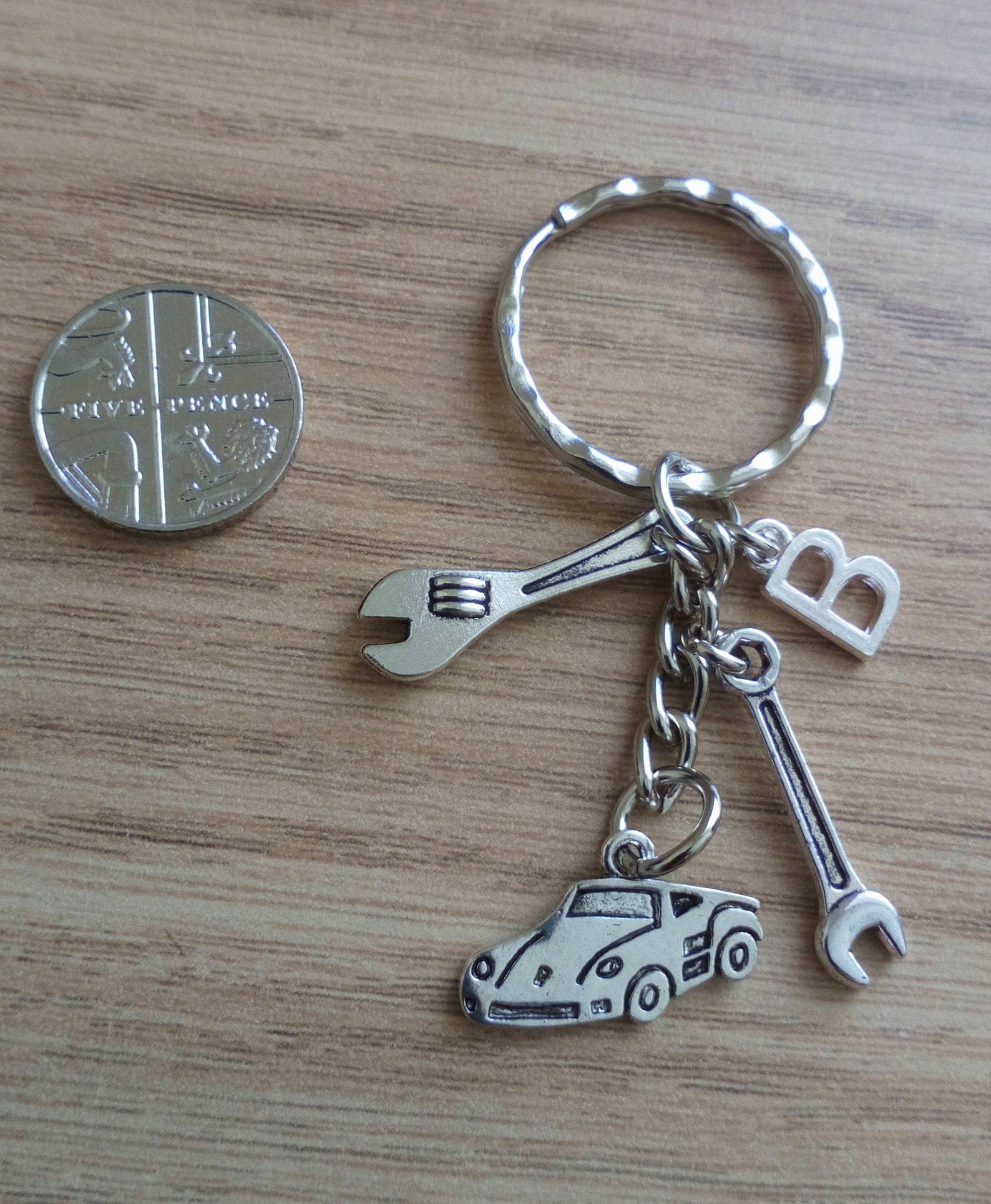 Mechanic Keyring Gift Car Engineer Gift Spanner Wrench Tool Keyring