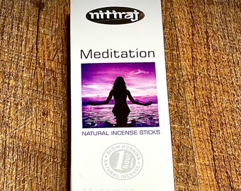 Nitiraj meditatie wierookstokjes: sandelhout en heena, handgemaakt