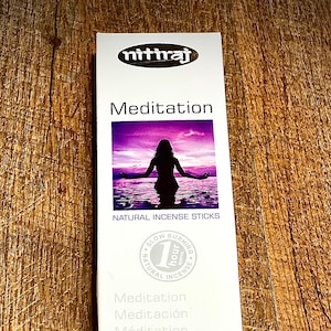Meditation Nitiraj All Natural Incense Sticks - Premium High quality Incense- Hand crafted in India - Fair Trade - Nitiraj Platinum Incense
