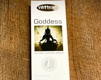 Goddess Nitiraj All Natural Incense Sticks - Premium High quality Incense- Hand crafted in India - Fair Trade