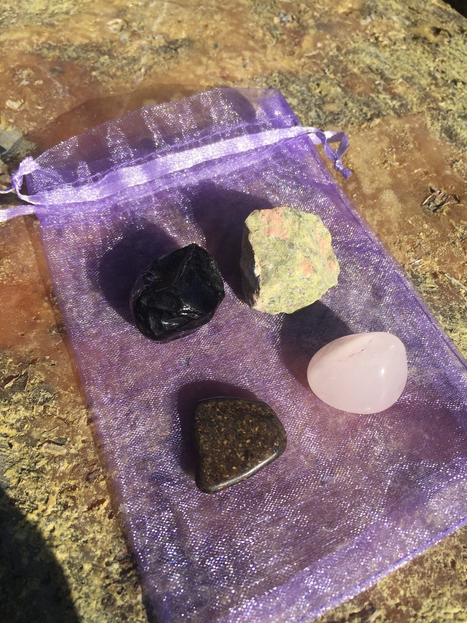 Grief Set Loss and Mourning Crystals Unakite Jasper Apache Etsy