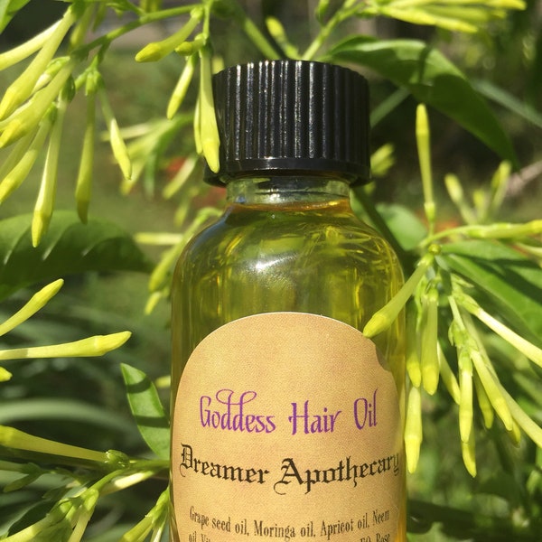 Goddess Hair Oil- Nourishing Anti-Frizz Serum- Healthy Shiny Hair