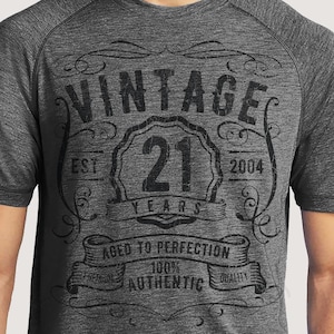21st Birthday Gift For Him, 2004 Birthday Shirts For Men, 21st Birthday Gifts for Guys, Vintage Custom Birthday T-Shirts Gift Ideas for Son