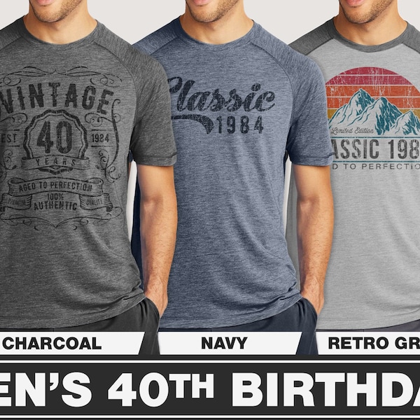 40th Birthday Gift For Him | 1984 Birthday Shirts For Men | Custom 40th Gift Ideas | Personalized 1984 Vintage Shirts | Funny Birthday Shirt