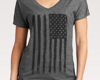 America Est 1776 Vneck / 4th of July Vneck / Independence Day - Etsy