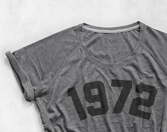 50th Birthday T-Shirt For Women: 1976 Vintage Style Super Soft Shirt