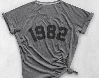 1983 40th Birthday Shirt For Women, Gift Ideas, Vintage Year T-Shirt For Women, 40th Themed Bday Party, Gifts for Her, 1982 T-Shirt