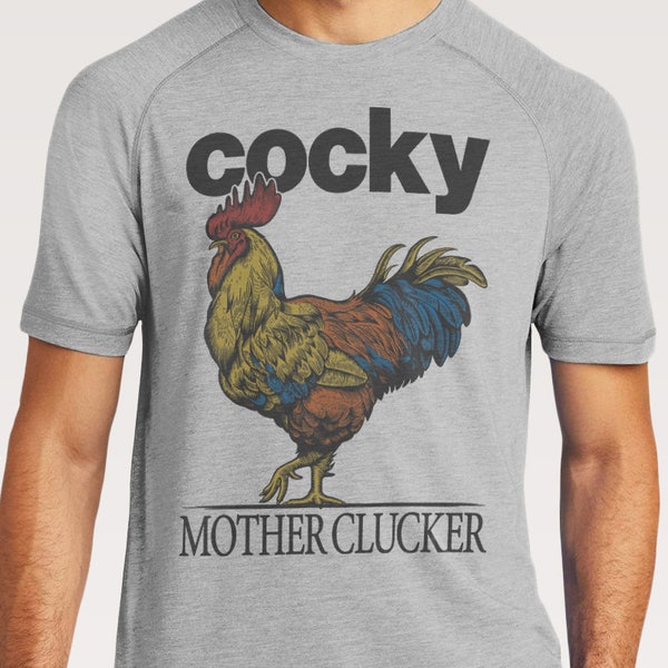 Cocky Mother Clucker Rooster Shirt For Men | Funny Saying Tshirt For Him | Funny Rooster Graphic Tees | Gift Ideas For Him
