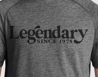 50th Birthday Gift For Him, Legendary Since 1975 Birthday Shirts for Men - Funny 1975 Bday 50th Gift Ideas for Men, Personalized t-shirt