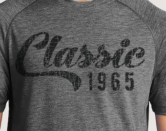 60th Birthday Shirt For Men | 1966 Classic Script Design | Comfortable, Quality Triblend T-Shirt