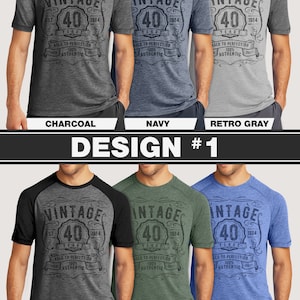 40th Birthday Gift For Him 1984 Birthday Shirts For Men Custom 40th Gift Ideas Personalized 1984 Vintage Shirts Funny Birthday Shirt DESIGN 1