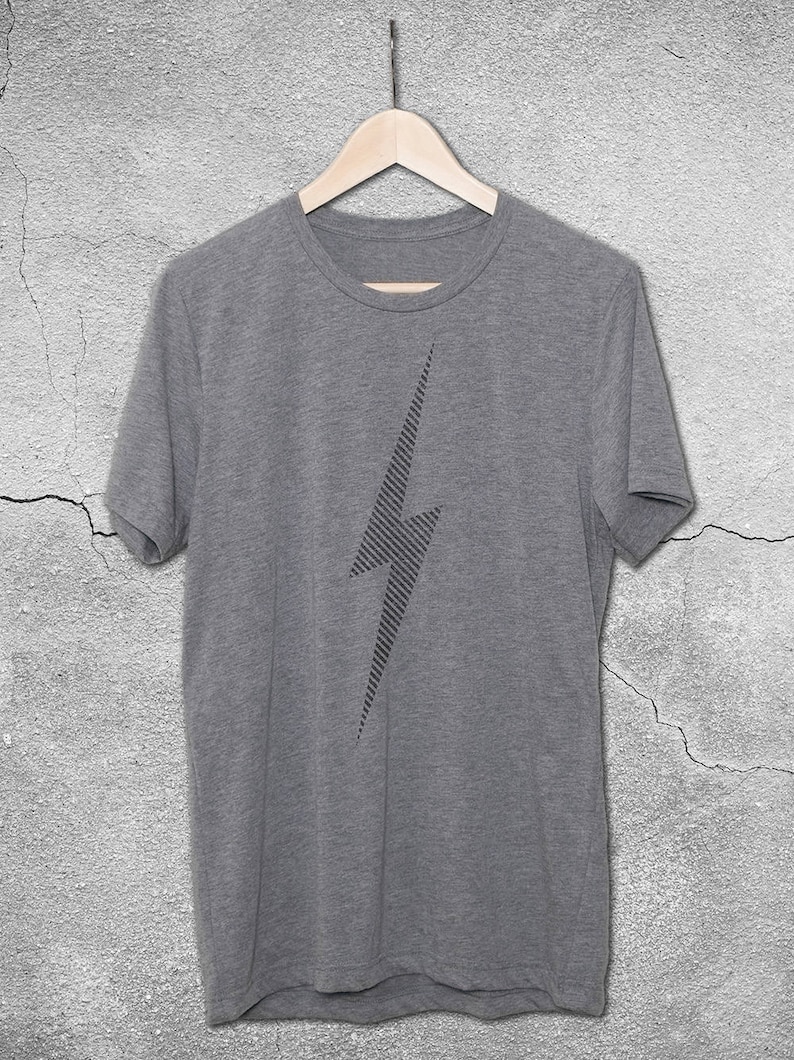 Lightning Bolt Shirt Graphic Tees for Men & Women Vintage | Etsy