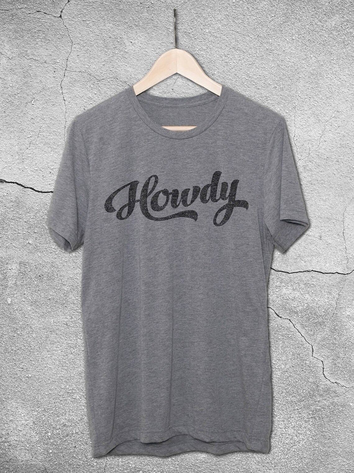 Howdy Graphic Tee - Stone Gray main image 0