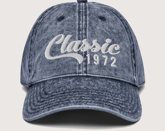 50th Birthday Gifts for Men & Women - 1974 Dad Hat - Classic 1974 Hats - Vintage Distressed Baseball Cap - 50th Birthday Gift Ideas for him