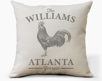 Personalized Farmhouse Pillow Cover: Farm Animal Decor