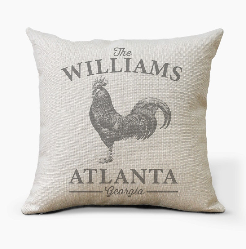 Personalized Farm Animal Pillow Custom Farmhouse Throw Etsy