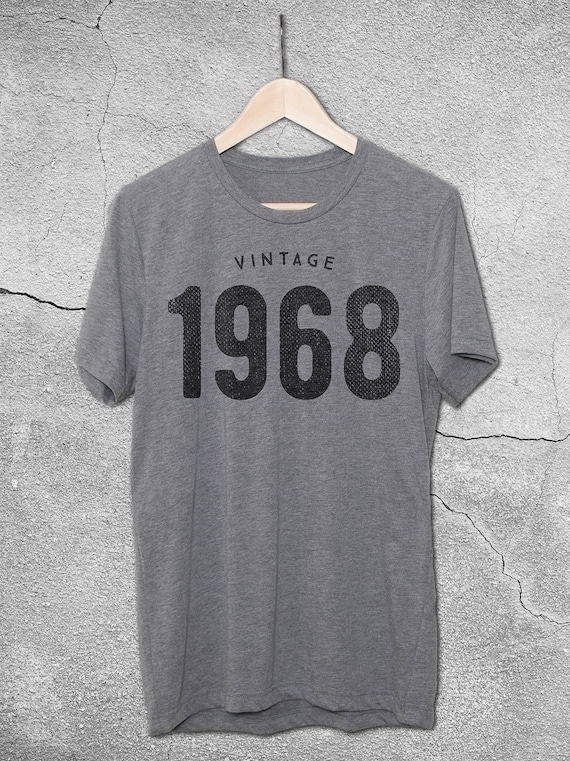 1968 Vintage T Shirt, Birthday Gift Tee. Retro Style Shirt. 1968 Vintage T Shirt, Birthday Gift Tee. Retro Style Shirt.