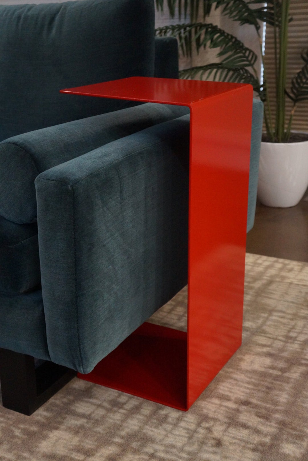 Metal Sofa End Table Etsy