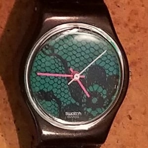 1985 VINTAGE SWATCH WATCH VELVET UNDERGROUND Vintage Ladies Swatch Watch Velvet Underground LB108 1985  main image 3