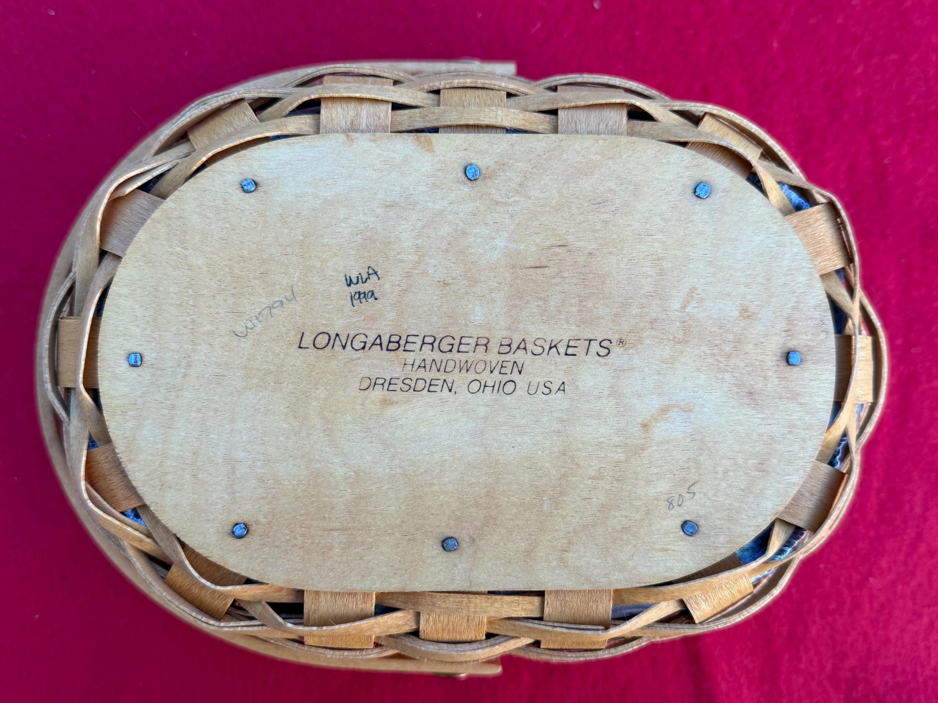 小物入れ longaberger mothers day basket 1999 Vintage Longaberger Mothers Day Baskets Set With Liners and
