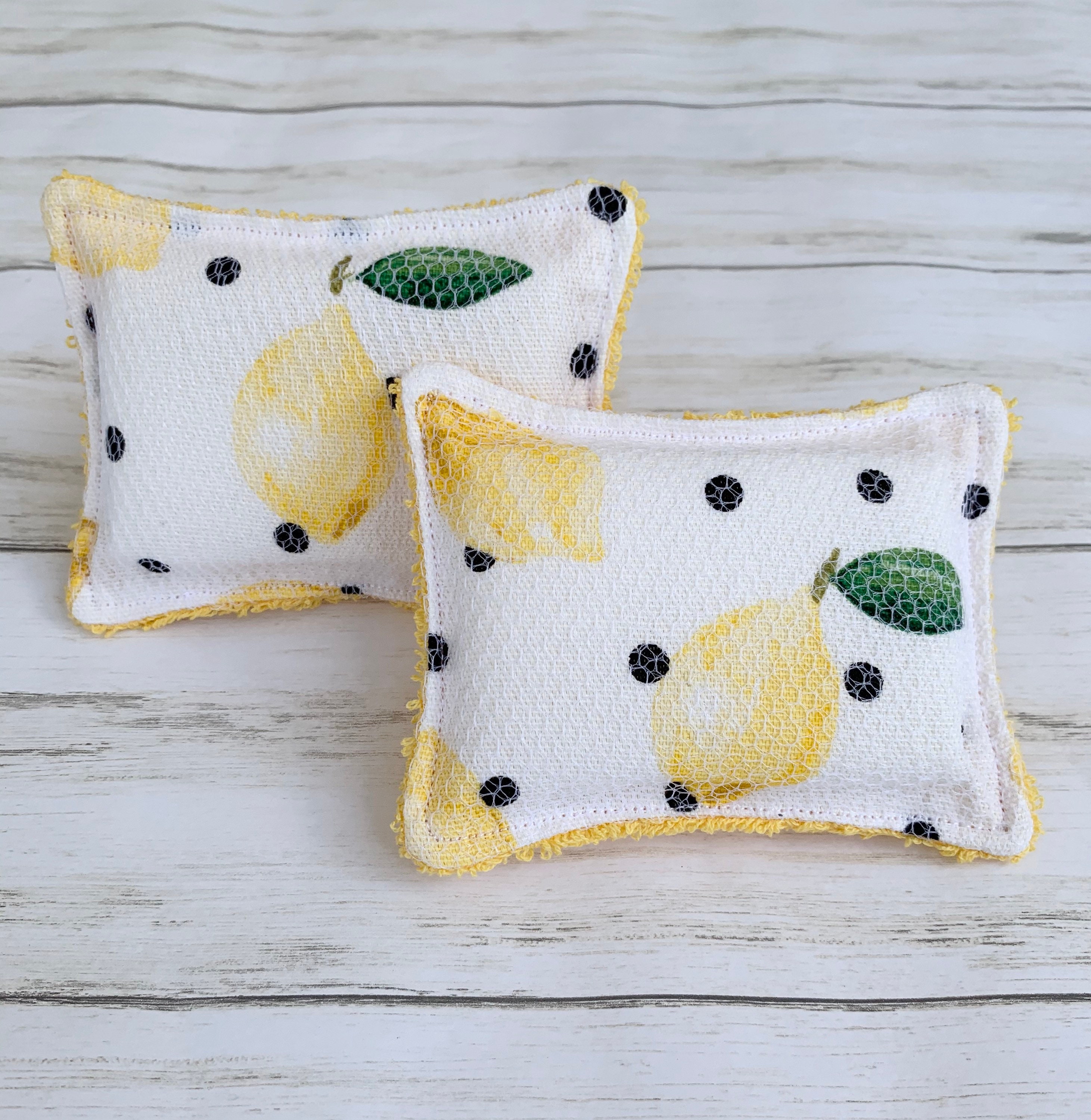 Lemon unsponge reusable dish sponge~100% cotton~Lime~washable sponge~…