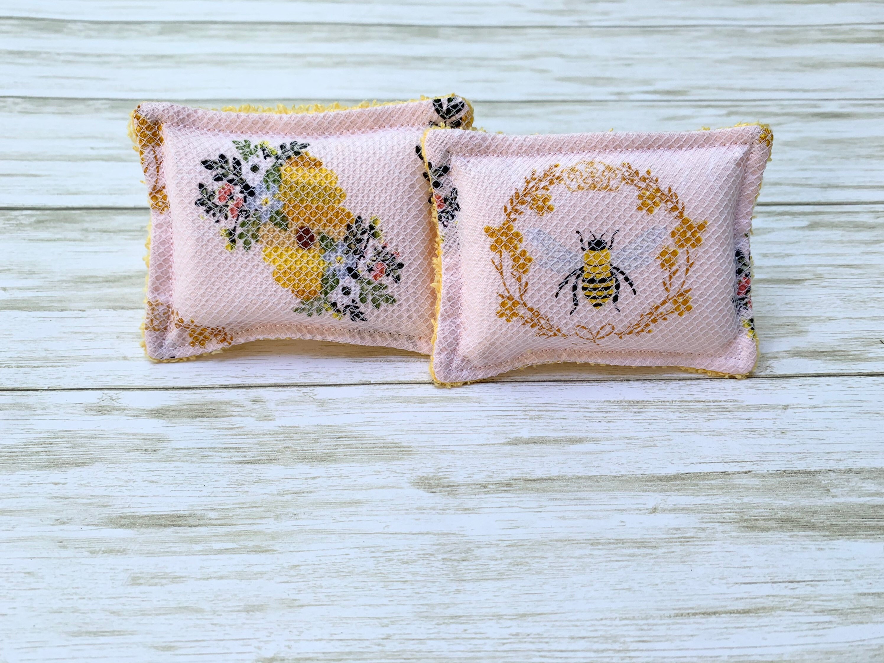 Bee unsponge reusable dish sponge, 100% cotton fabric, dish scrubby, …