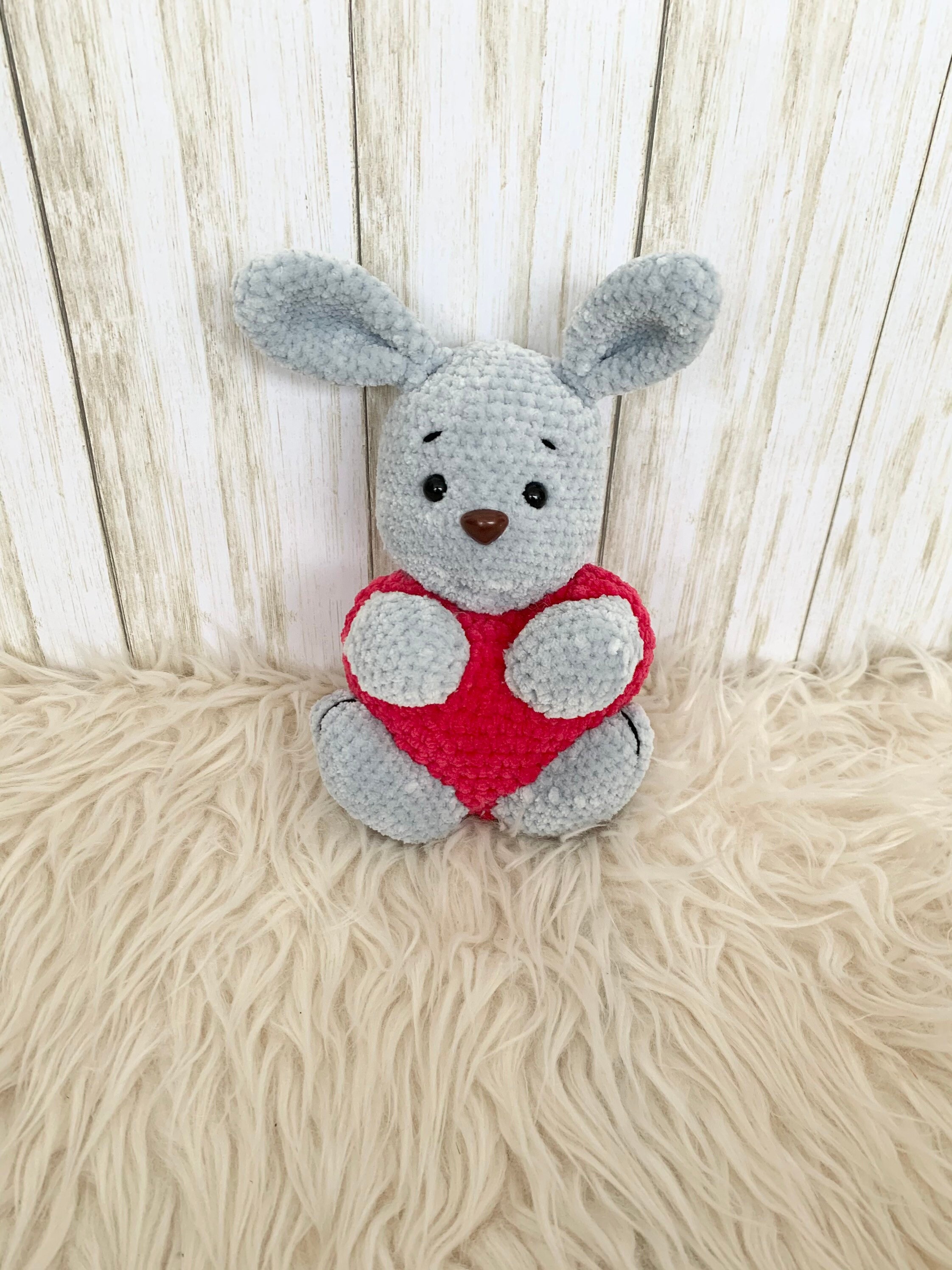 Crocheted BunnyStuffed RabbitBaby KeepsakeStuffed AnimalMade PER Order NOT ready to shipWoodland Crochet
