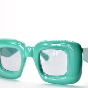 Light Green Oversized Coke Bottle Inflatable Style Plastic Sunglasses