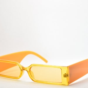 90&#39;s/00&#39;s Bright Orange Y2K Square Sunglasses
