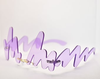 Purple Squiggly Raver Sunglasses